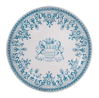 Gien France Les Depareillees Blue Dessert Plates Blason Set of 4, 1849B4D450, 3660838022413