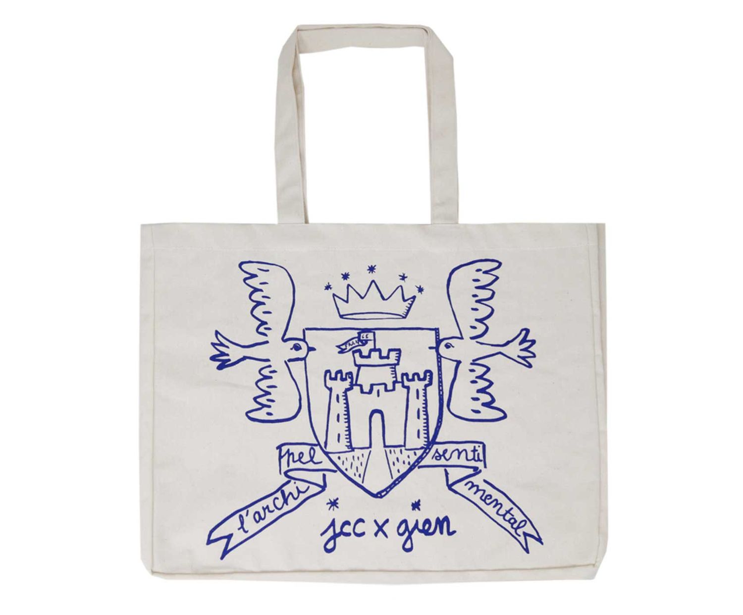 Gien France Archipel Sentimental Tote Bag, 8007SAAR00, 3660838030142