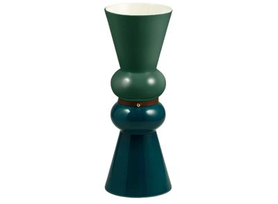 Gien France Vase Siam Lagoon Acapulco Vase Small, 1033CVSM00, 3660838024851