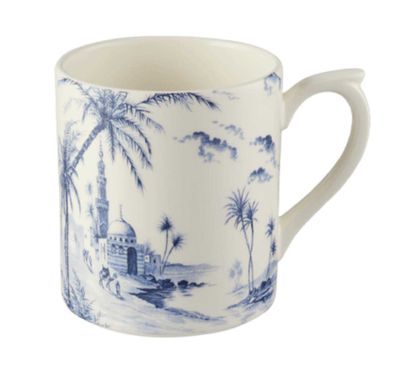 Gien France Les Depareillees Blue Mug Large, 1849CMUX48, 3660838028330