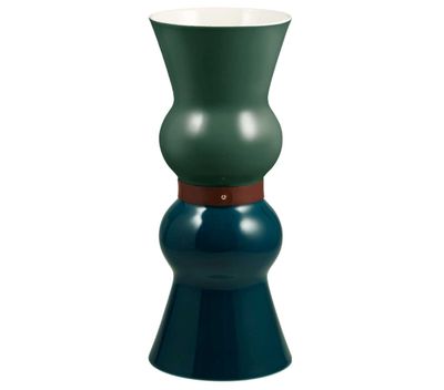 Gien France Vase Siam Lagoon Acapulco Vase Large, 1033CVSG00, 3660838024875