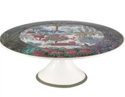 Gien France Le Jardin Du Palais Footed Cake Stand, 1853BPGD00, 3660838032429