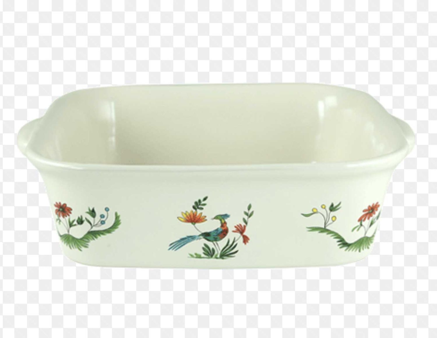 Gien France Oiseaux De Paradis Square Baker, 4000CPCM00, 840769098524