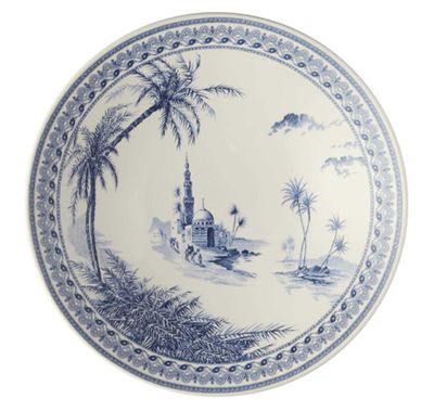 Gien France Les Depareillees Blue Pasta Bowl, 1849CPGO99, 3660838030340