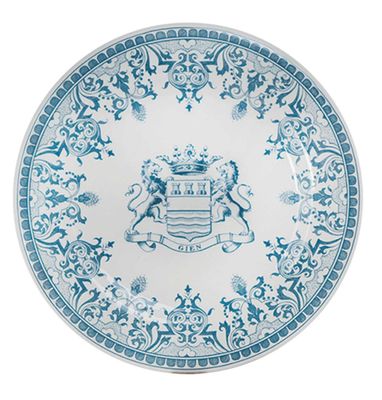 Gien France Les Depareillees Blue Dinner Plates Blason Set of 4, 1849B4M450, 3660838022352