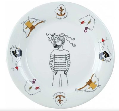 Gien France La Prestic Ouiston Dinner Plate, 1861AEXT50, 3660838029771