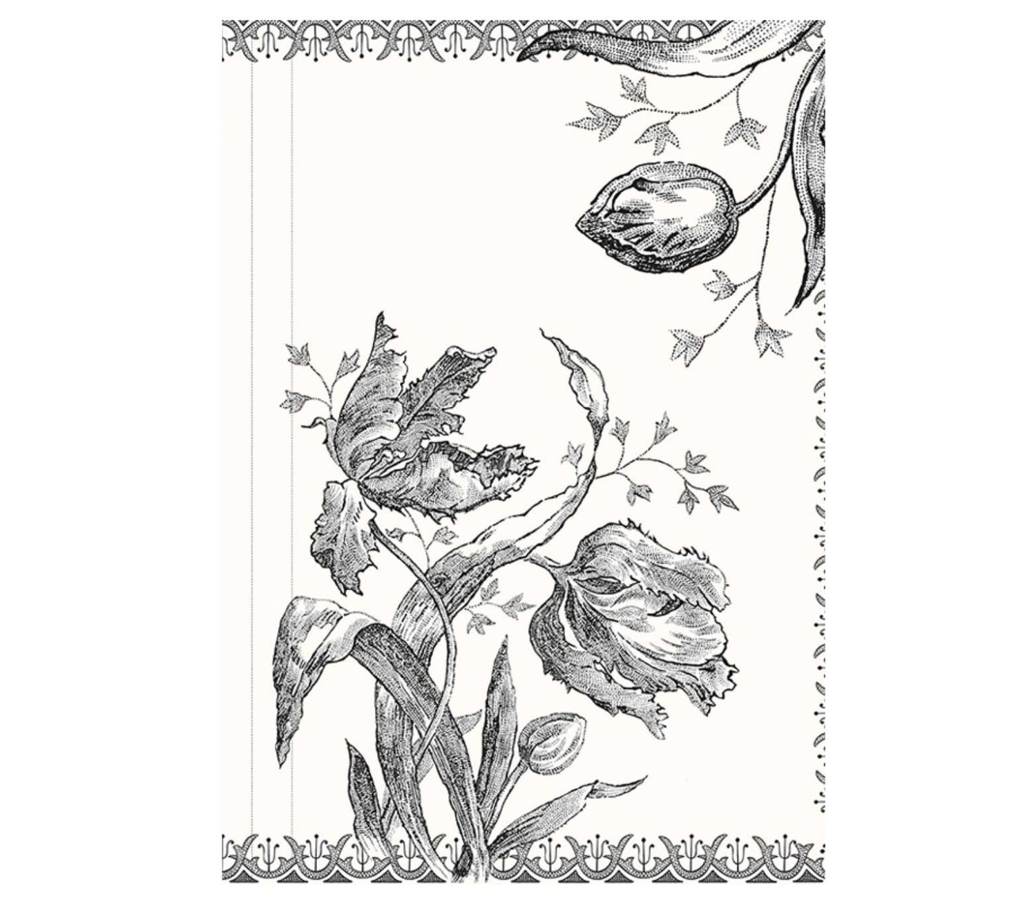 Gien France Tulipes Notebook, 8012TUCA00, 3660838030135