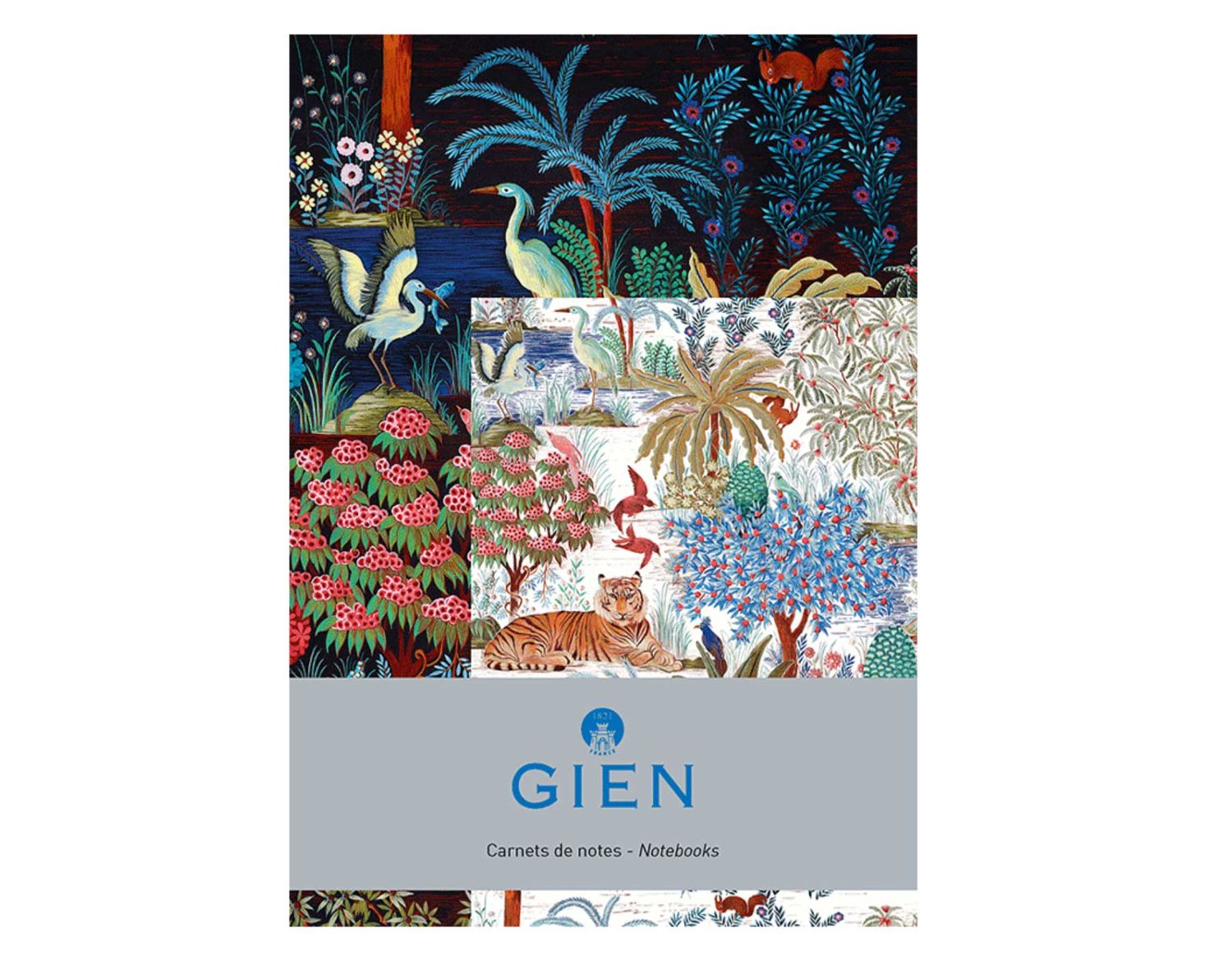 Gien France Le Jardin Du Palais Notebooks Set of 2, 8012JPCA02, 3660838030111