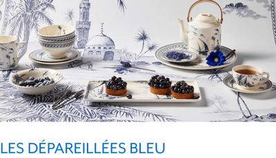 Gien France Les Depareillees Blue Us Cereal Bowl, 1849COU200, 3660838028309
