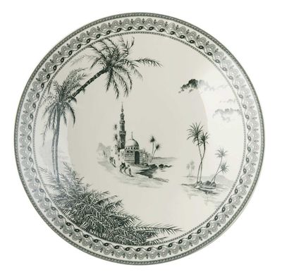 Gien France Les Depareillees Green Pasta Bowl, 1841CPGO99, 3660838030333