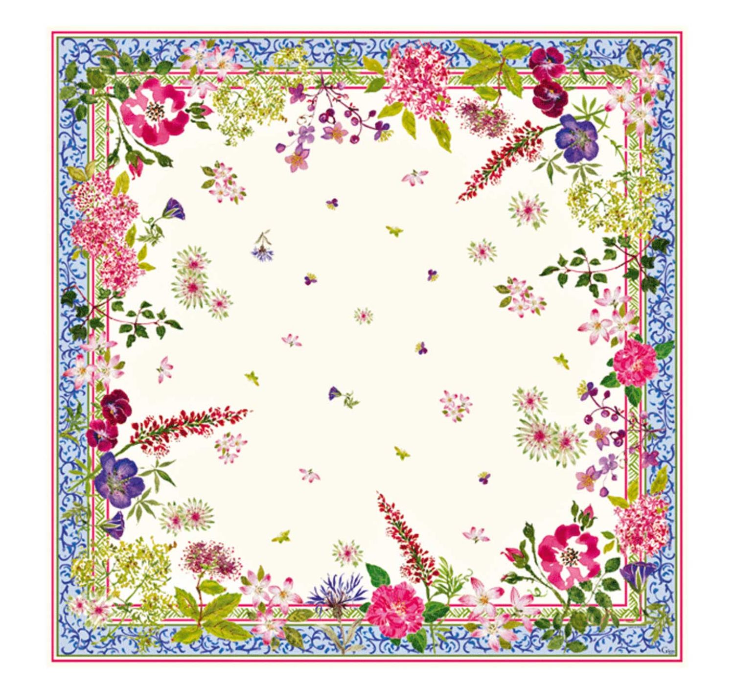 Gien France Millefleurs Square Tablecloth, 8010MF1700, 3660838027180