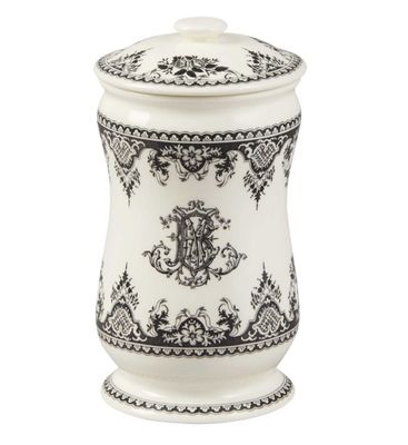 Gien France Monogrammed Pharmacy Jar Large, 1857PPHB74, 3660838024431