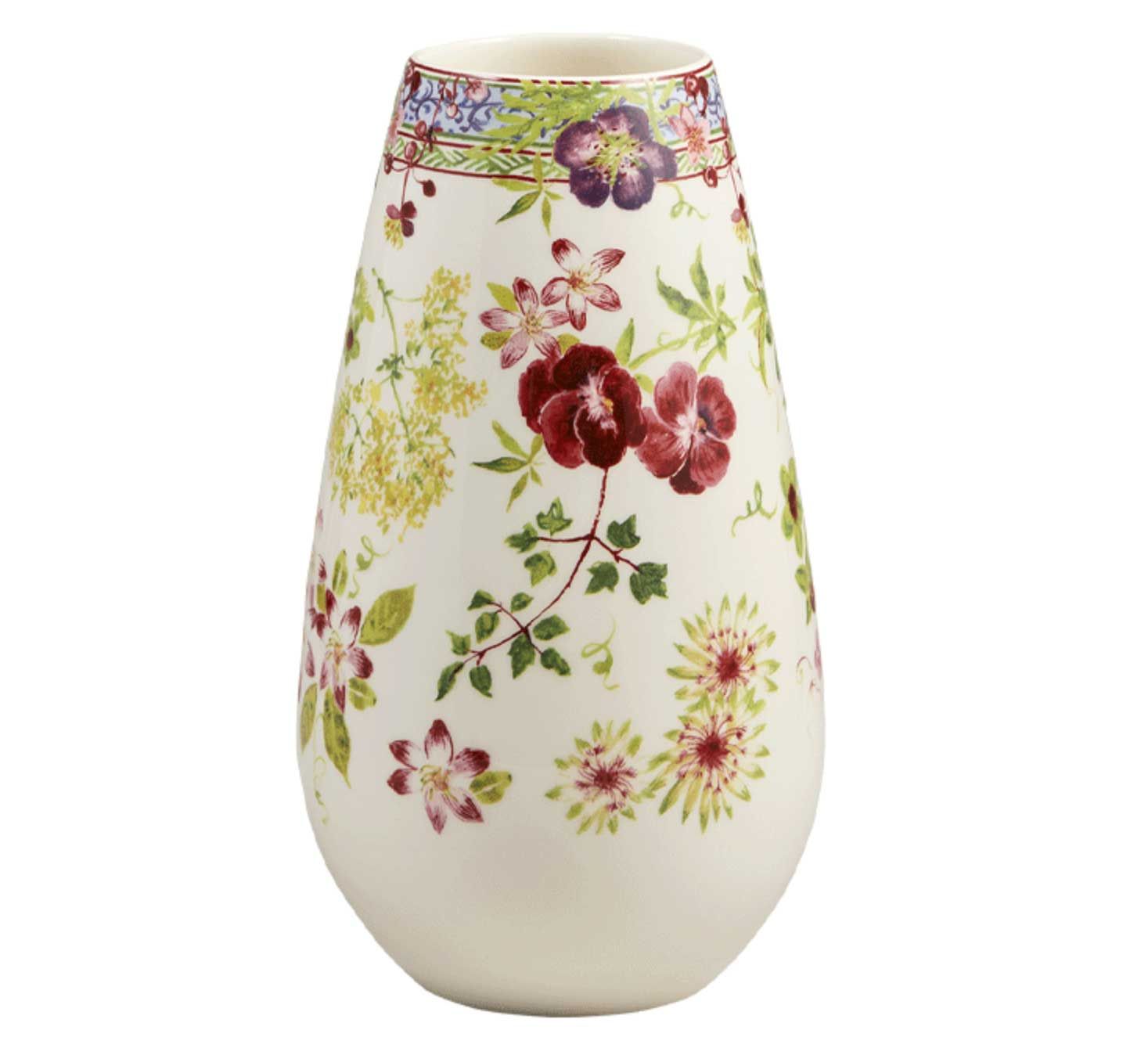 Gien France Millefleurs Contour Vase Large, 1643CBU400, 3660838024707