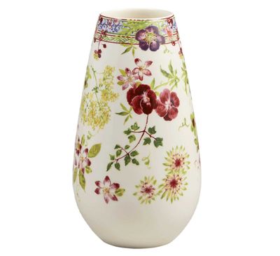 Gien France Millefleurs Contour Vase Large, 1643CBU400, 3660838024707