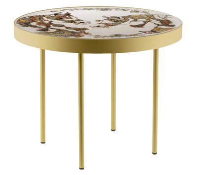 Gien France Chevaux Du Vent Coffee Table Gold, 1771CTAD03, 3660838025674