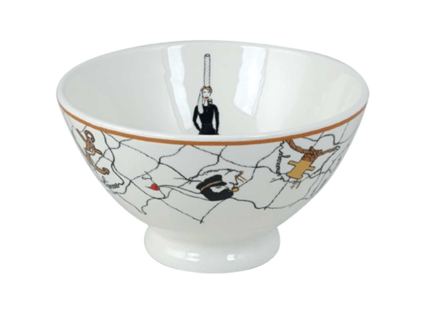 Gien France La Prestic Ouiston Bowl Large, 1861C01H80, 3660838029832