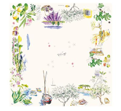 Gien France Provence Square Tablecloth, 8010PR1700, 3660838027203