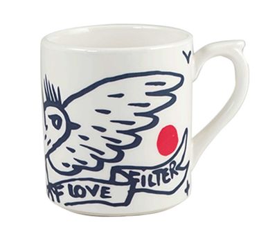 Gien France Archipel Sentimental Mug Bird, 1860CMU148, 3660838028903