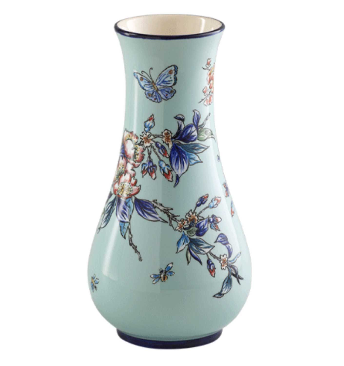 Gien France Le Jardin De Kyoto Vase Musee Small, 1862CV0M00, 3660838031729