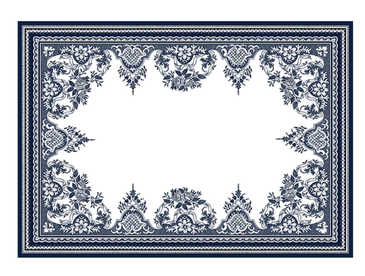 Gien France Les Depareillees Blue Placemats Set of 2, 8010DBST02, 3660838029597