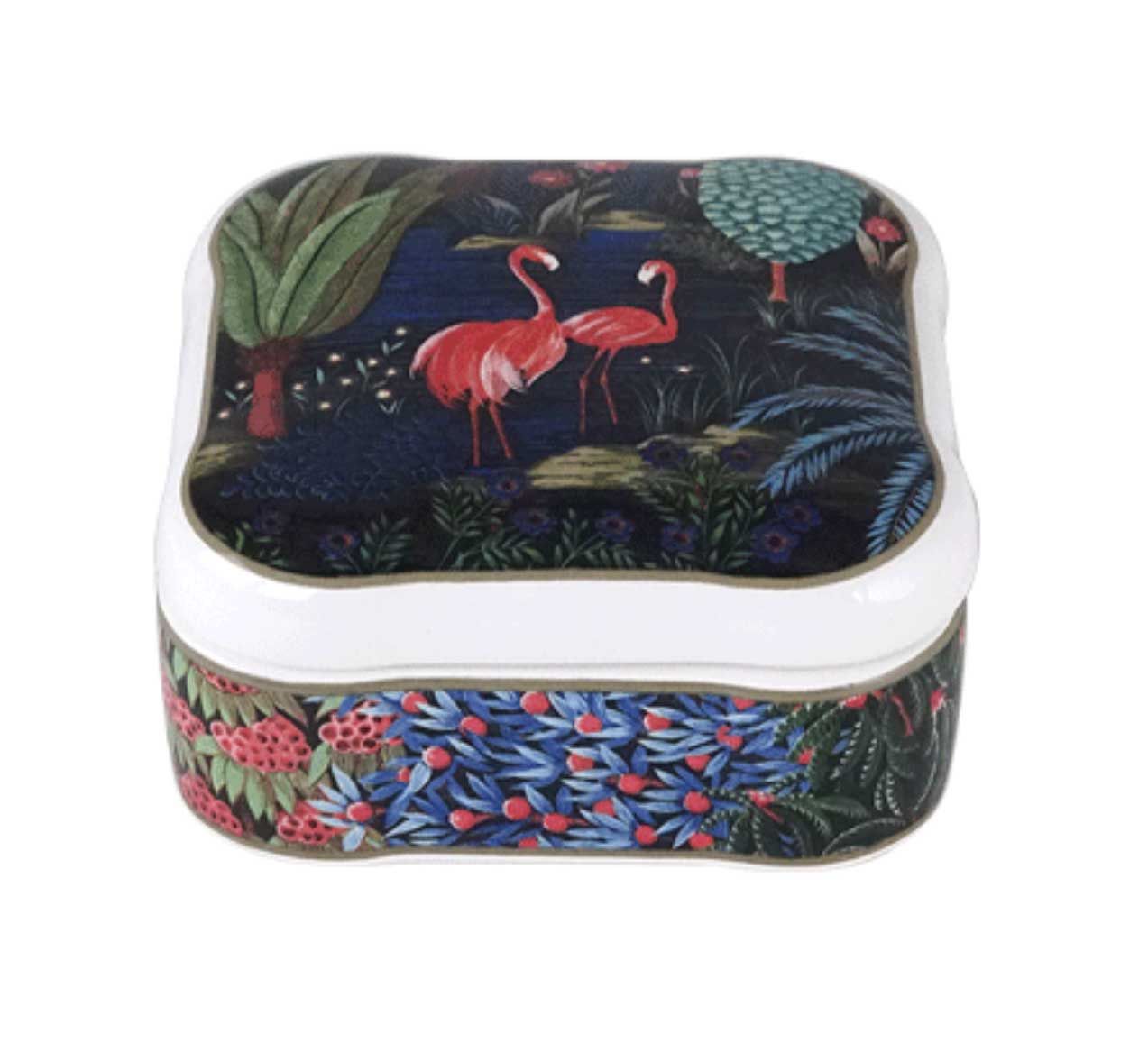 Gien France Le Jardin Du Palais Square Candy Box, 1853CBLC00, 3660838024752