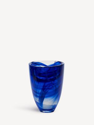 Kosta Boda Contrast Vase Blue Blue, 7042413, 7321646103607