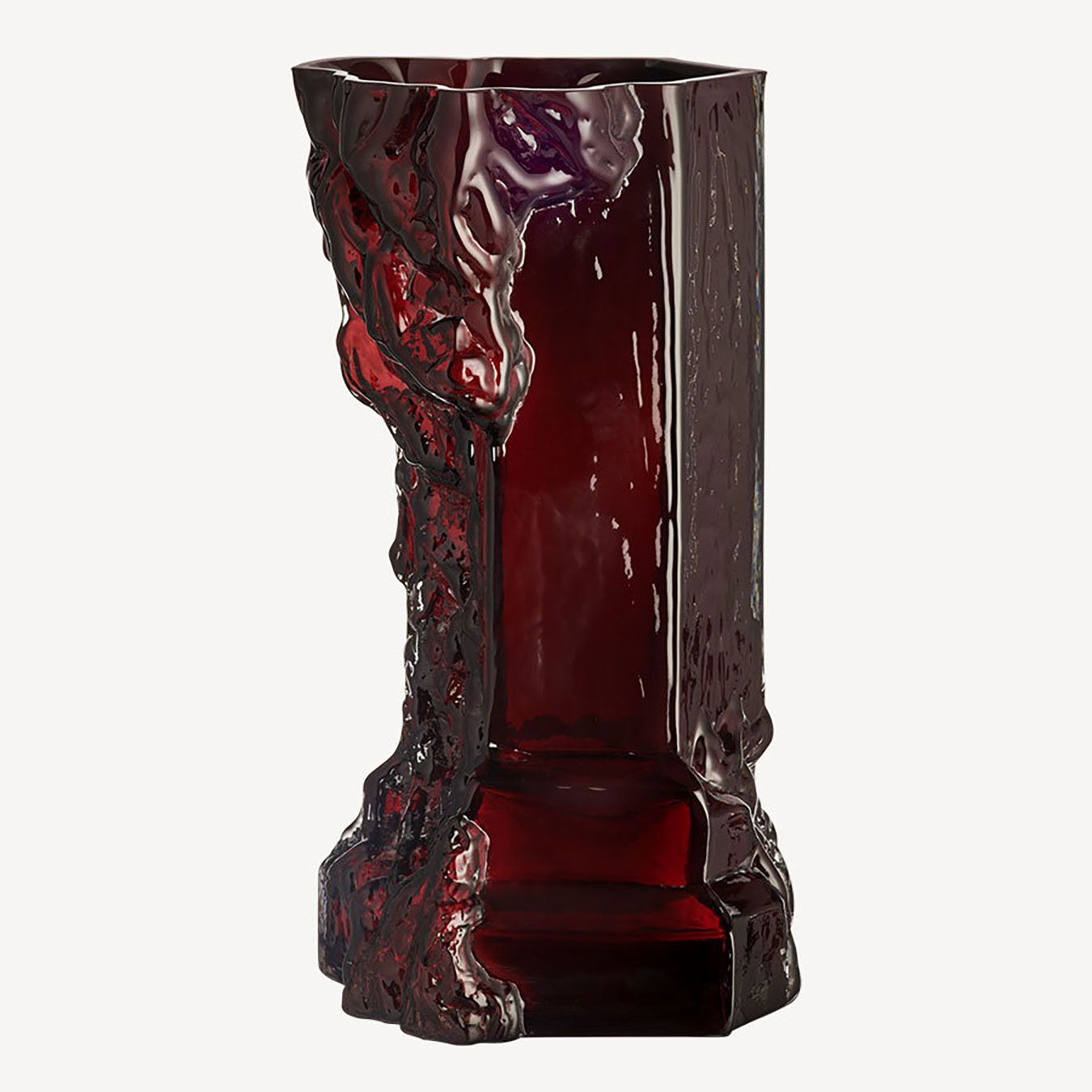 Kosta Boda Rocky Baroque Vase Oxblood, 7042416, 7321646105045