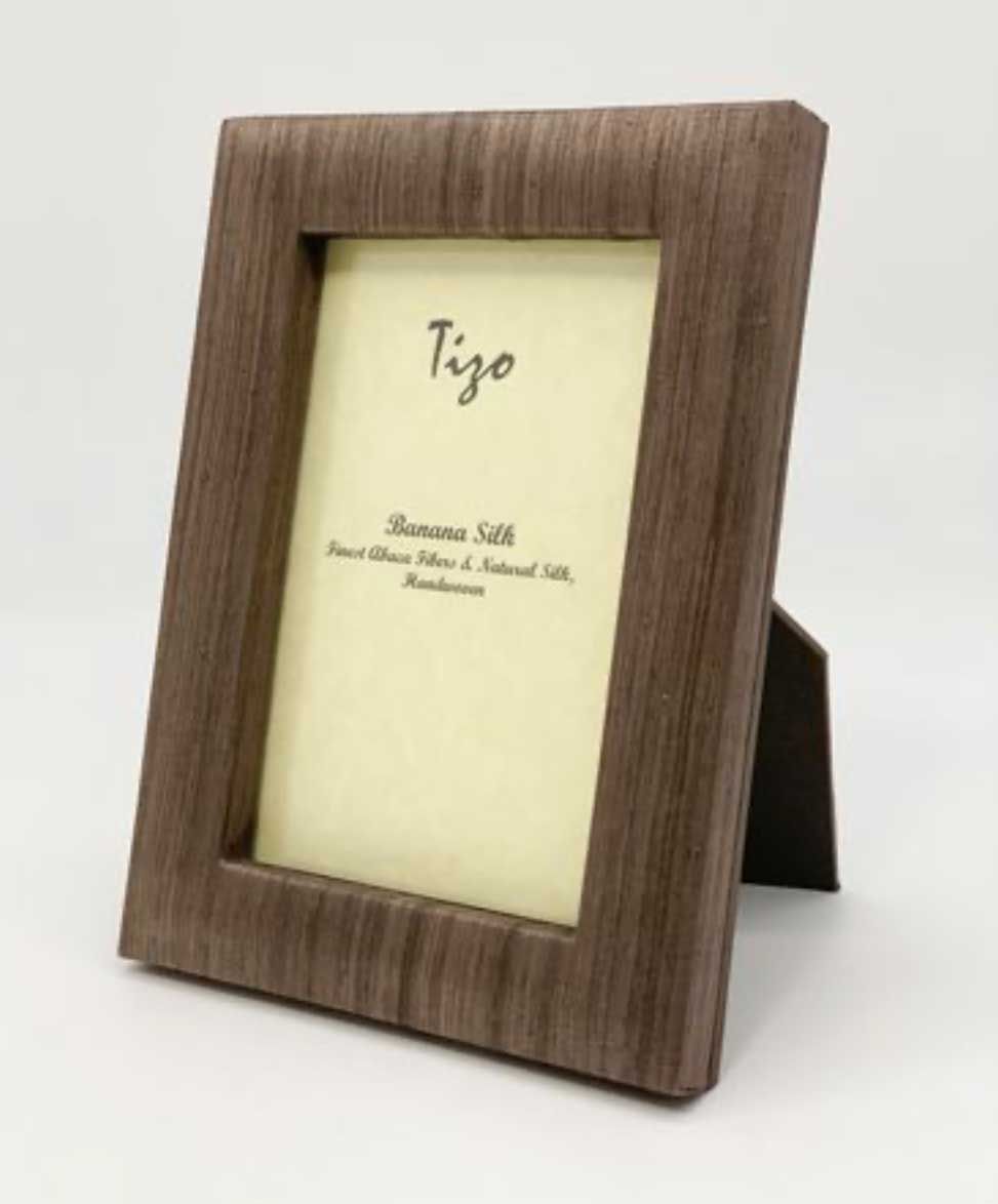 Tizo Designs 4 x 6 Inch Banana Silk Picture Frame Rustic, MPN: CM62TAU-46