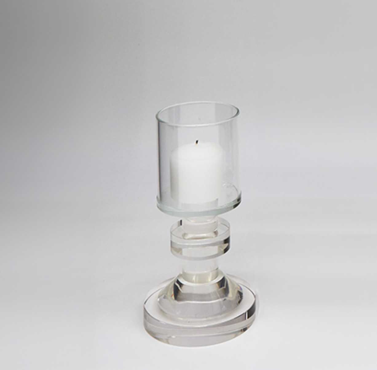 Tizo Designs Crystal Glass Candle Holder Footed Small, MPN: PH845CS/S