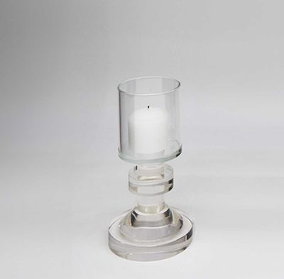 Tizo Designs Crystal Glass Candle Holder Footed Small, MPN: PH845CS/S