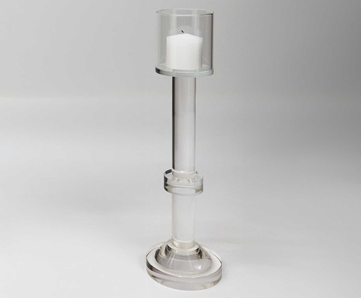 Tizo Designs Crystal Glass Candle Holder Footed Large, MPN: PH847CS/L