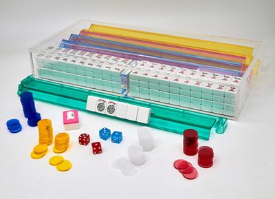 Tizo Designs Acrylic Majhong Set With Lucite Case Multi-Color, MPN: HA124MOHJ