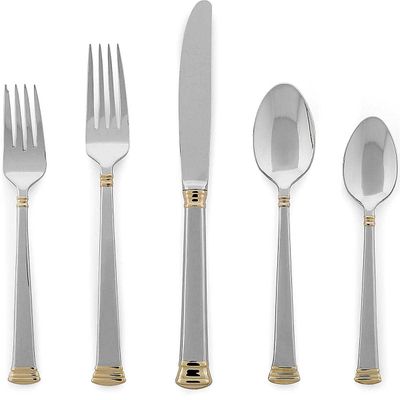 Lenox Eternal Gold Flatware 5 Piece Place Set, MPN: 9828092, UPC: 721074333237