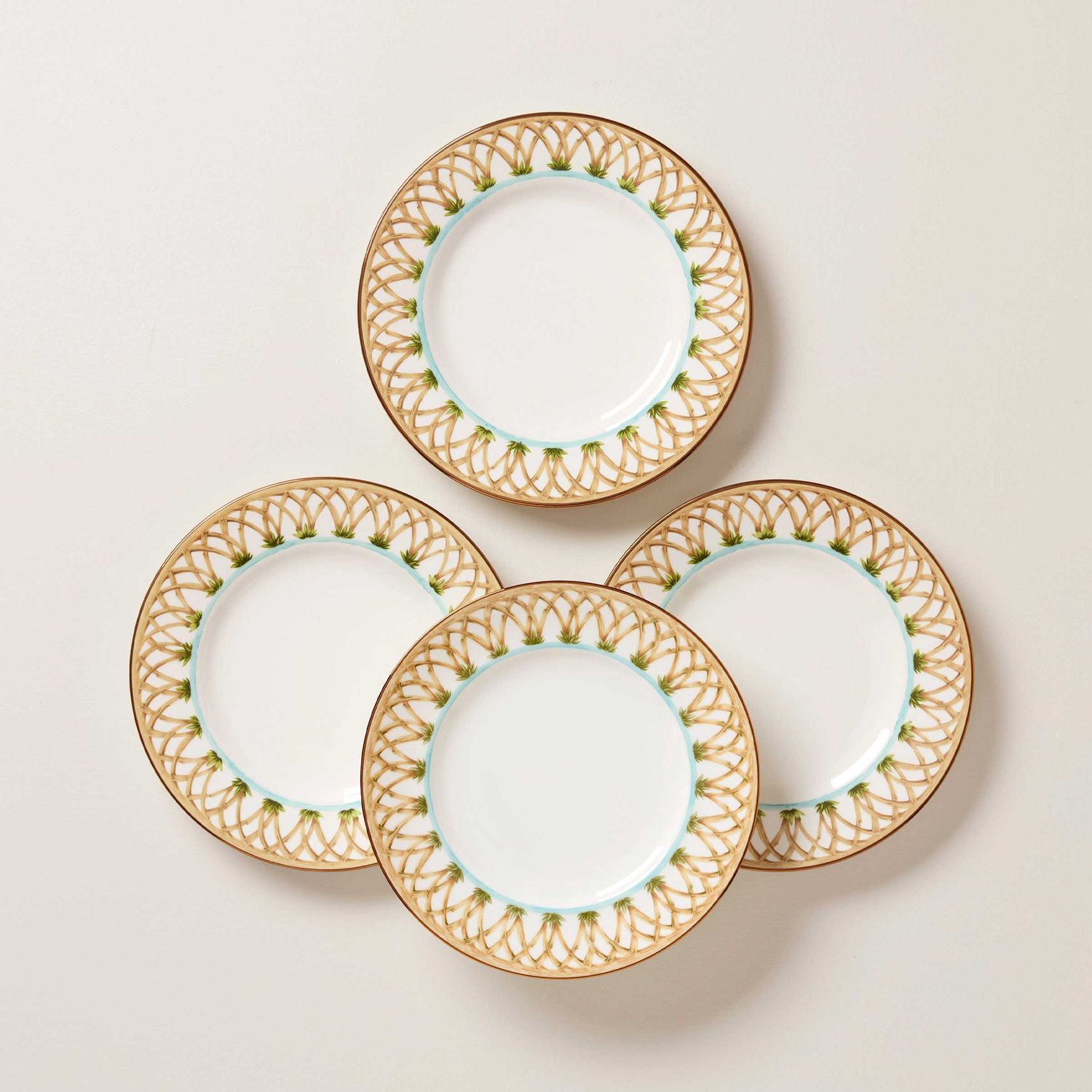 Lenox Colonial Bamboo Accent Plate Set of 4, MPN: 897295, UPC: 194372035804