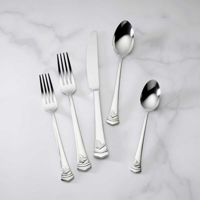 Lenox Butterfly Meadow II Mirror 65 Piece Flatware Set, MPN: 896755, UPC: 194372032582