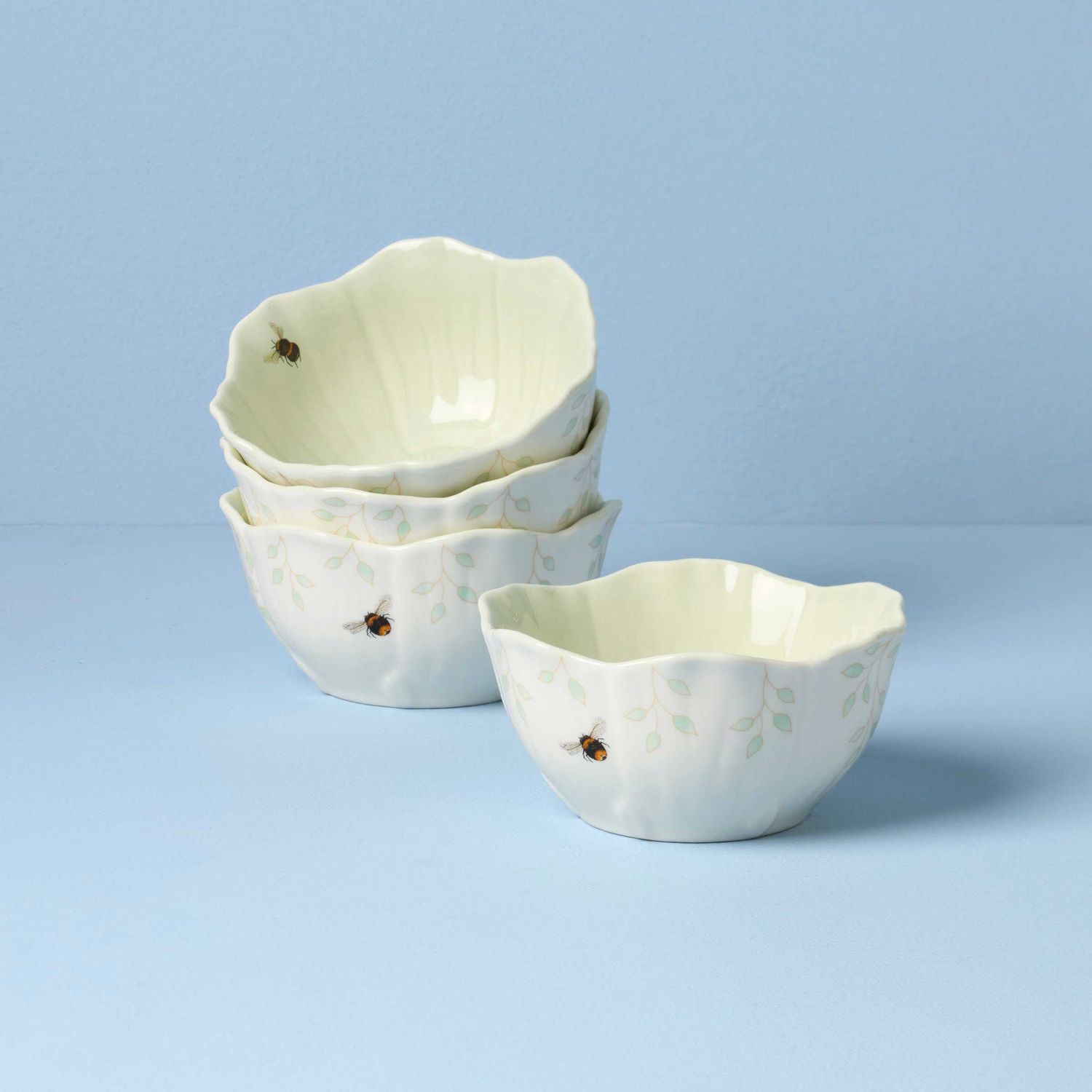 Lenox Green Floral Dessert Bowls Set of 4, MPN: 897162, UPC: 194372034531
