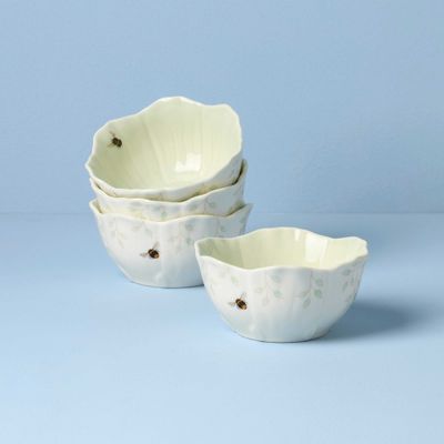 Lenox Green Floral Dessert Bowls Set of 4, MPN: 897162, UPC: 194372034531