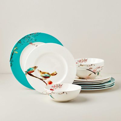 Lenox Chirp 12 Piece Dinnerware Set, MPN: 896843, UPC: 194372032834