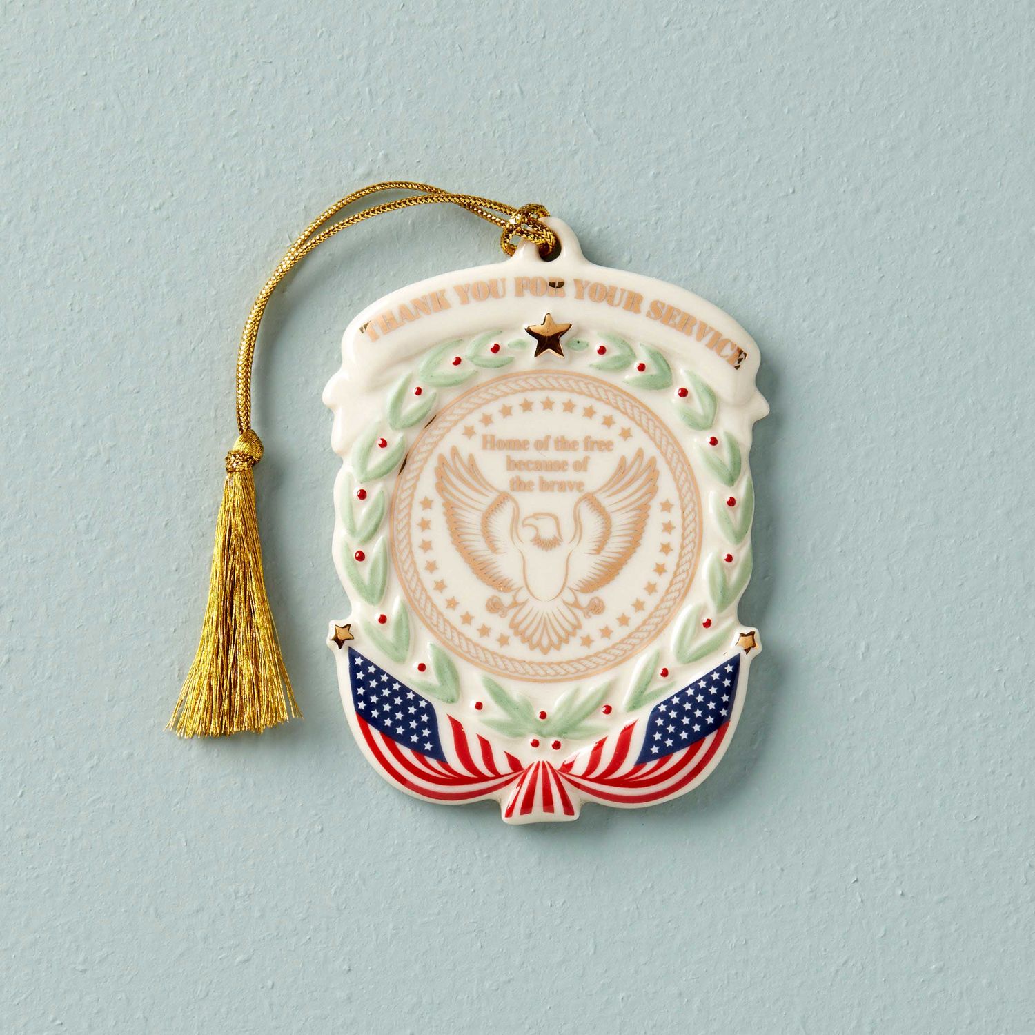 Lenox Thank You For Your Service Ornament, MPN: 887169, UPC: 882864832368