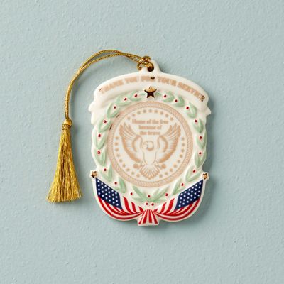 Lenox Thank You For Your Service Ornament, MPN: 887169, UPC: 882864832368