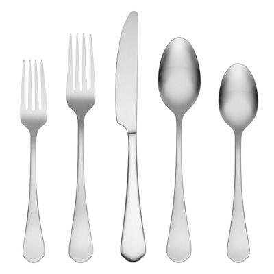 Cambridge Posy 20 Piece 18/0 Satin Flatware Set, MPN: 896008, UPC: 719978859052