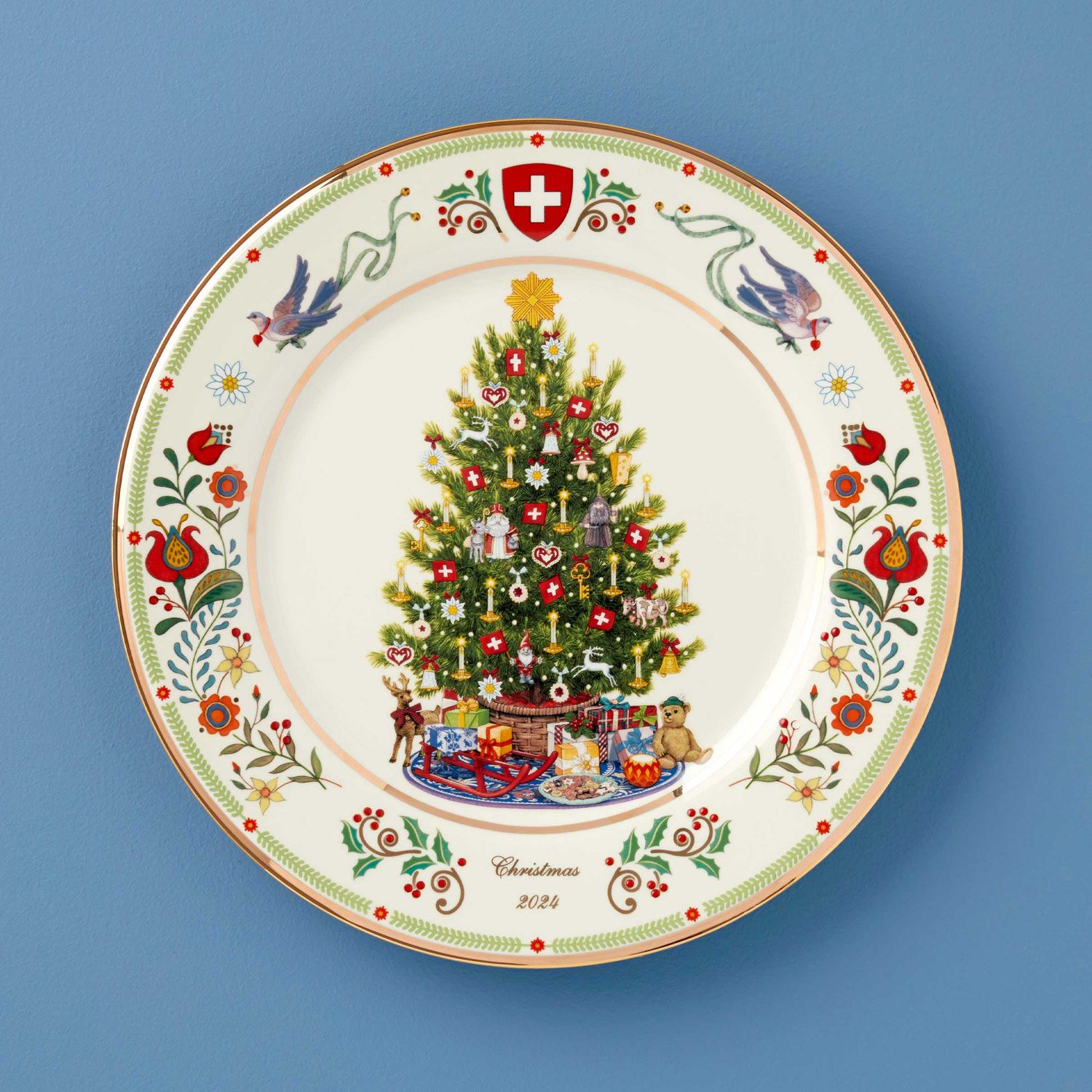 Lenox 2024 Trees Around World Plate Switzerland, MPN: 896240, UPC: 194372030632