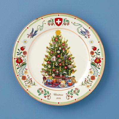 Lenox 2024 Trees Around World Plate Switzerland, MPN: 896240, UPC: 194372030632
