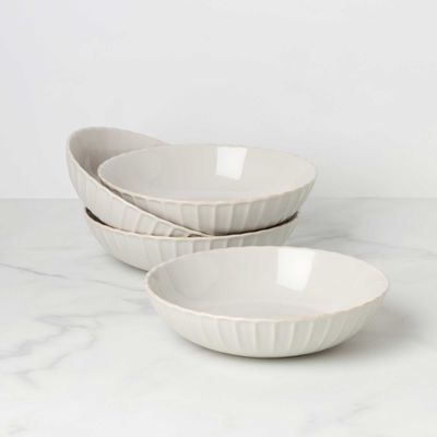 Lenox French Perle Scallop Pasta Bowl Set of 4, MPN: 897193, UPC: 194372034845