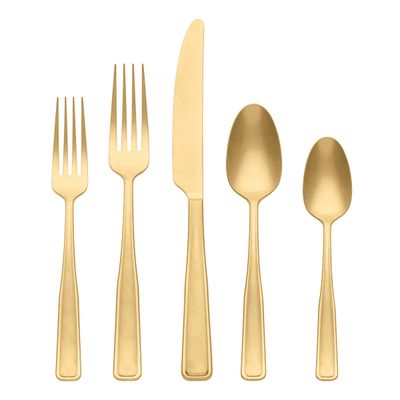 Oneida Reid Vintage Champagne 20 Piece Flatware Set, MPN: 896759, UPC: 079363147042