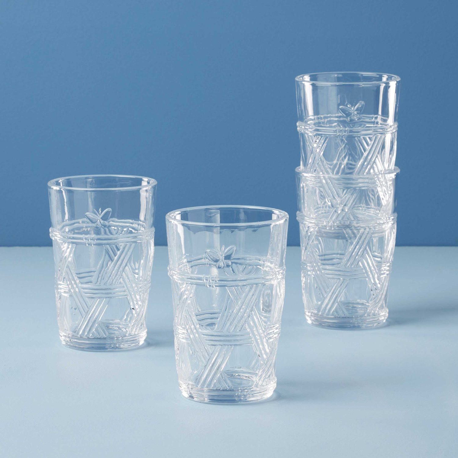 Lenox Butterfly Meadow Clear Tall Glass Set of 4, MPN: 896072, UPC: 194372030137