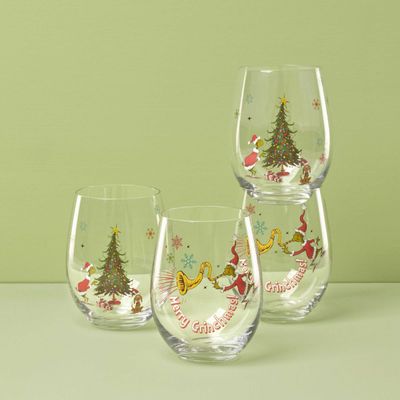 Lenox Merry Grinchmas Tumbler Set of 4 Assorted, MPN: 896895, UPC: 194372033022