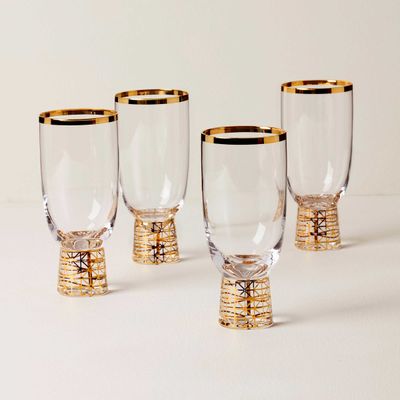 Lenox Tuscany Classics Gold Frost All Purpose Glass Set of 4, MPN: 897409, UPC: 194372036559