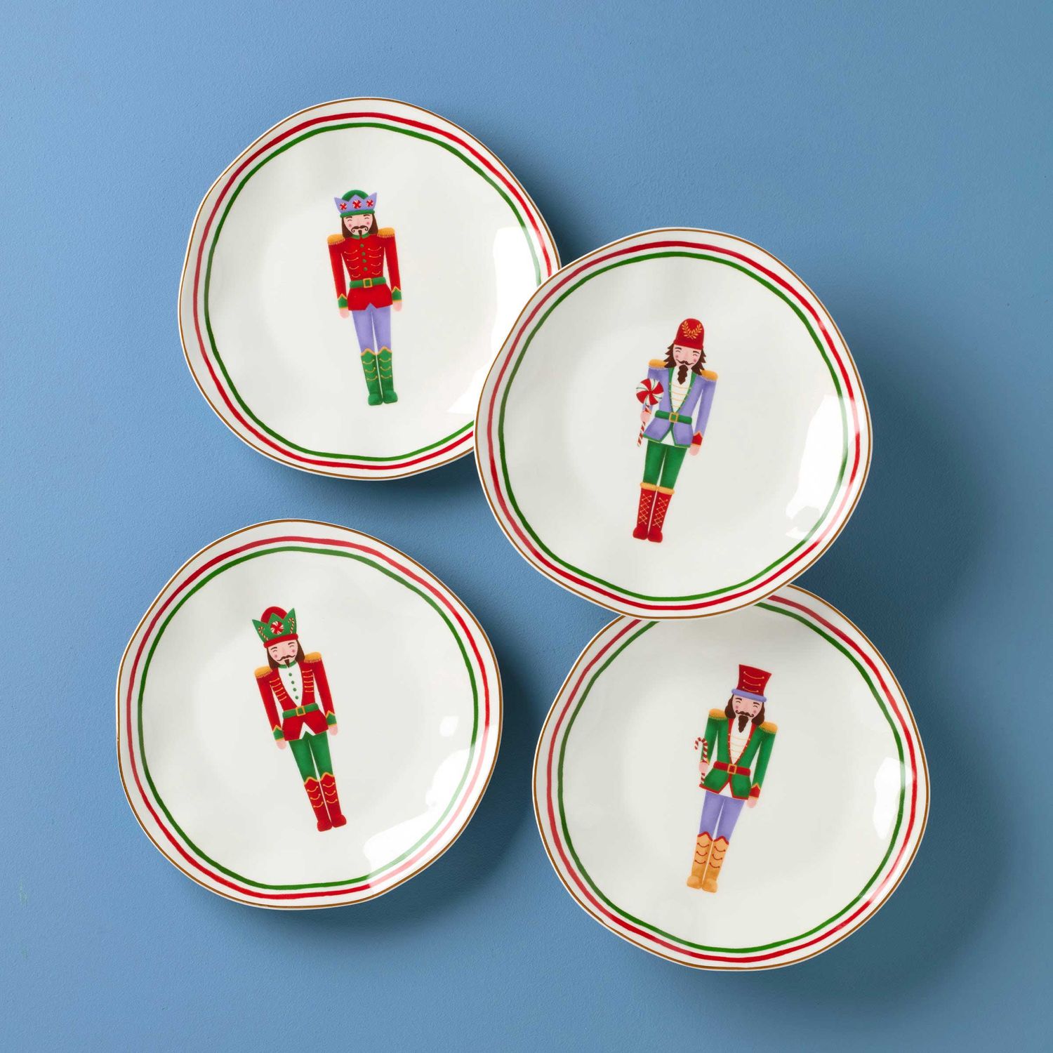 Lenox Nutcracker Accent Plates Set of 4 Assorted, MPN: 896881, UPC: 194372032988