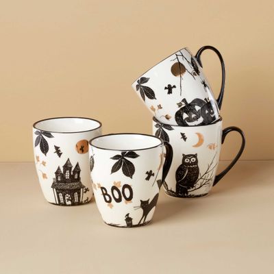 Lenox Haunted Halloween Mugs Set of 4 Assorted, MPN: 896925, UPC: 194372033220